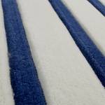 Kinderteppich Benno Kunstfaser - Weiß / Blau - 90 x 160 cm