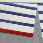 Tapis enfant Benno Fibres synthétiques - Blanc / Bleu - 90 x 160 cm