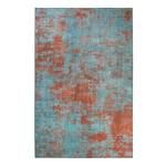 Tapis Hot Spring Fibres synthétiques - Orange / Bleu-gris - 160 x 230 cm