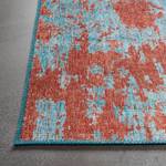 Tapis Hot Spring Fibres synthétiques - Orange / Bleu-gris - 160 x 230 cm