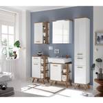 Armoire colonne Quickset 923 Blanc / Imitation chêne de Riviera