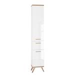 Hoge kast Quickset 923 wit / Riviera eikenhouten look