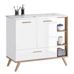 Meuble avec vasque Quickset 923 II Blanc / Imitation chêne de Riviera