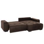 Ecksofa Albia Microfaser - Dunkelbraun