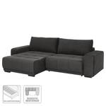 Canapé d’angle Blacktown Microfibre - Convertible - Anthracite