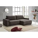 Canapé d’angle Blacktown Microfibre - Convertible - Gris foncé