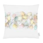 Housse de coussin Lejre Tissu mélangé - Blanc / Pastel