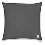 Housse de coussin Gundaroo Fibres synthétiques - Gris foncé