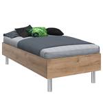 Bedframe Level Eiken planken look - 100 x 200cm