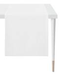 Tischläufer Adrar Webstoff - 46 x 135 cm - Polarweiß