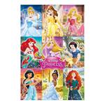 Tableau déco Disney's Princesses II Papier sur MDF (panneau de fibres à densité moyenne) - Multicolore