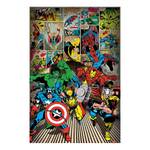 Bild Marvel I Papier auf MDF (Mitteldichte Holzfaserplatte) - Mehrfarbig