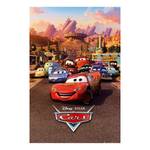 Afbeelding Disney's Cars I papier op MDF - meerdere kleuren