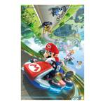 Tableau déco Mario Kart 8 Papier sur MDF (panneau de fibres à densité moyenne) - Multicolore