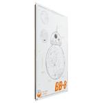 Afbeelding Star Wars VII BB-8 papier op MDF - meerdere kleuren