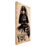Afbeelding Star Wars Darth Vader papier op MDF - meerdere kleuren