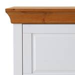 Secretaire Bergen Wit grenenhout/amberkleurig grenenhout