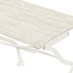 Chaise pliante Rom I Acier / Tissu mélangé - Blanc / Taupe