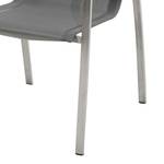 Chaise de jardin Columbia Acier inoxydable / Tissu mélangé - Gris