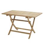 Table de jardin pliante York II Teck massif - miel foncé - Largeur : 100 cm