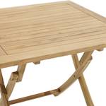 Table de jardin pliante York I Teck massif - miel foncé - Largeur : 70 cm