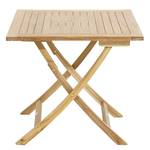 Table de jardin pliante York I Teck massif - miel foncé - Largeur : 80 cm