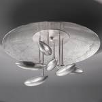 LED-plafondlamp Pau II IJzer - 6 lichtbronnen - Zilver