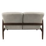 Sofa Froid (2-Sitzer) Webstoff - Webstoff Claris: Grau - Dunkelbraun