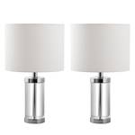 Lampes Taylor (lot de 2) Coton / Verre cristallin - 1 ampoule