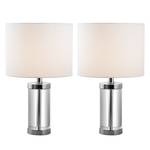 Lampes Taylor (lot de 2) Coton / Verre cristallin - 1 ampoule