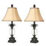 Lampes Fiona (lot de 2) Tissu / Métal - 1 ampoule