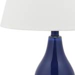 Lampes Kara (lot de 2) Coton / Verre - 1 ampoule - Bleu