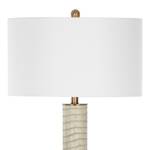 Lampadaire Mason II Coton / Imitation cuir - 1 ampoule