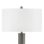 Lampadaire Mason I Coton / Imitation cuir - 1 ampoule