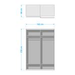 Armoire à portes coulissantes 20UP I Blanc - 162 x 235 cm