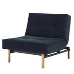 Fauteuil Splitback Stem Tissu Velvet : Dark Blue