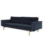 Schlafsofa Splitback Stem Stoff Velvet: Dark Blue - Mit Armlehnen