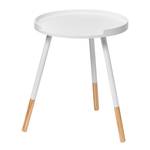 Table d'appoint Thurn Partiellement en pin massif - Blanc