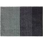 Paillasson Stripes Tissu mélangé - Gris / Gris foncé