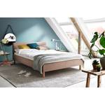 Gestoffeerd bed Bella Geweven stof - Oud pink - 140 x 200cm