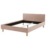 Gestoffeerd bed Bella Geweven stof - Oud pink - 140 x 200cm