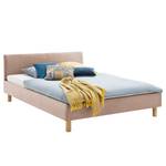 Gestoffeerd bed Bella Geweven stof - Oud pink - 120 x 200cm