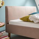 Gestoffeerd bed Bella Geweven stof - Oud pink - 120 x 200cm