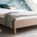 Gestoffeerd bed Bella Geweven stof - Oud pink - 120 x 200cm