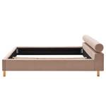 Gestoffeerd bed Feline Geweven stof - Oud pink - 120 x 200cm