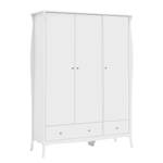 Armoire Baroque Blanc - Largeur : 143 cm