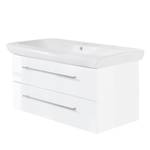 Meuble avec vasque IT Blanc brillant - Largeur : 100 cm