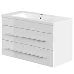 Salle de bain Carpo (2 éléments) Blanc brillant - Largeur : 80 cm