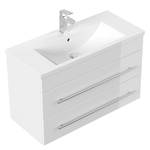 Meuble avec vasque Portus Blanc brillant - Largeur : 80 cm