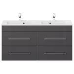 Meuble double vasque Argos Anthracite